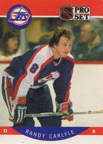 #325 Randy Carlyle - Winnipeg Jets - 1990-91 Pro Set Hockey