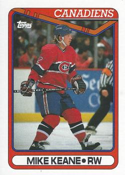 #325 Mike Keane - Montreal Canadiens - 1990-91 Topps Hockey