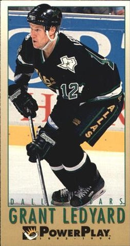 #325 Grant Ledyard - Dallas Stars - 1993-94 Fleer PowerPlay Hockey