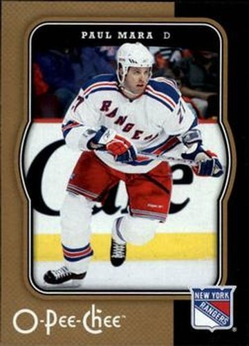 #325 Paul Mara - New York Rangers - 2007-08 O-Pee-Chee Hockey