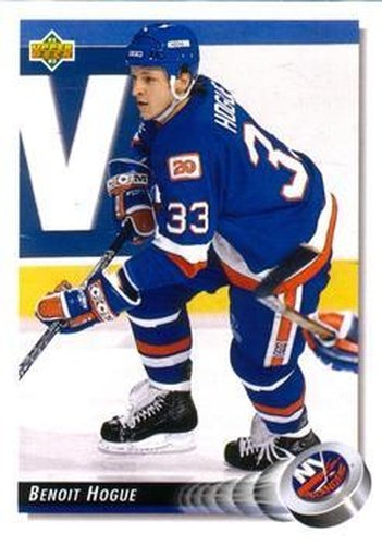 #325 Benoit Hogue - New York Islanders - 1992-93 Upper Deck Hockey