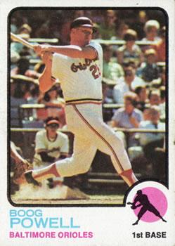 #325 Boog Powell - Baltimore Orioles - 1973 Topps Baseball