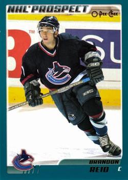 #325 Brandon Reid - Vancouver Canucks - 2003-04 O-Pee-Chee Hockey