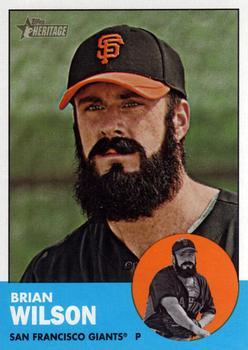 #325 Brian Wilson - San Francisco Giants - 2012 Topps Heritage Baseball
