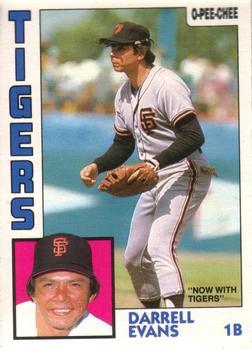 #325 Darrell Evans - Detroit Tigers - 1984 O-Pee-Chee Baseball