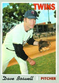 #325 Dave Boswell - Minnesota Twins - 1970 Topps Baseball
