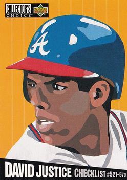 #325 David Justice - Atlanta Braves - 1994 Collector's Choice Baseball