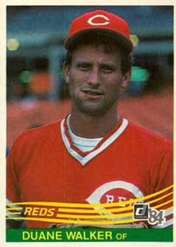 #325 Duane Walker - Cincinnati Reds - 1984 Donruss Baseball
