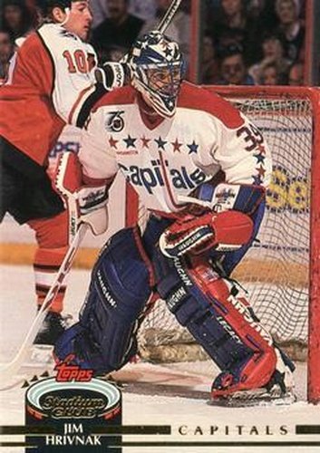 #325 Jim Hrivnak - Washington Capitals - 1992-93 Stadium Club Hockey