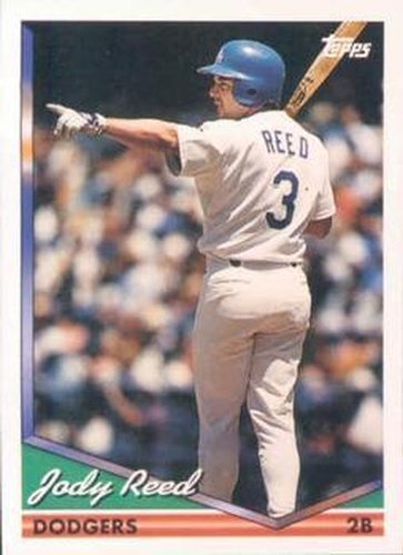 #325 Jody Reed - Los Angeles Dodgers - 1994 Topps Baseball