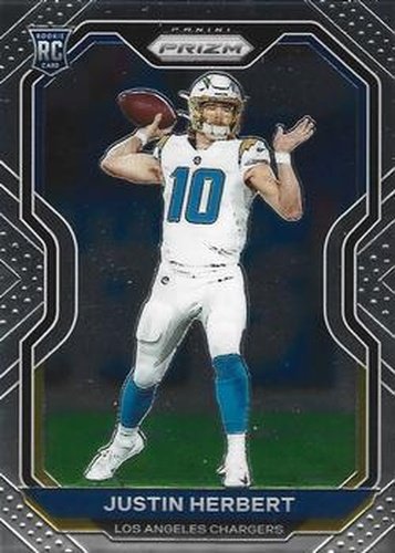 #325 Justin Herbert - Los Angeles Chargers - 2020 Panini Prizm Football