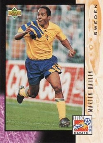 #325 Martin Dahlin - Sweden - 1994 Upper Deck World Cup Contenders English/Spanish Soccer