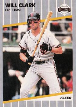 #325 Will Clark - San Francisco Giants - 1989 Fleer Baseball