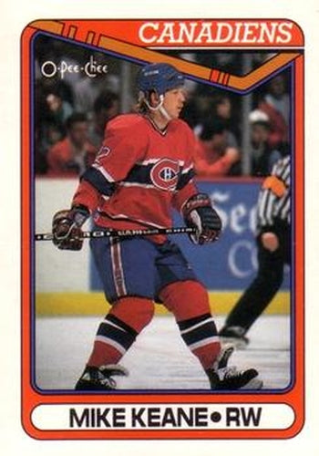 #325 Mike Keane - Montreal Canadiens - 1990-91 O-Pee-Chee Hockey