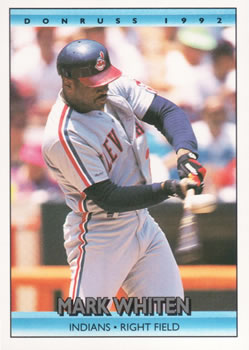 #325 Mark Whiten - Cleveland Indians - 1992 Donruss Baseball