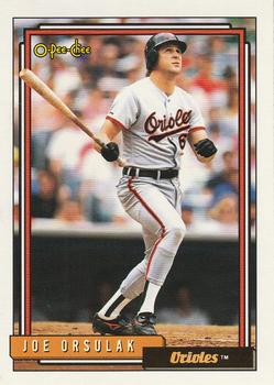 #325 Joe Orsulak - Baltimore Orioles - 1992 O-Pee-Chee Baseball