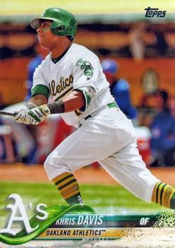 #325 Khris Davis - Oakland Athletics - 2018 Topps Baseball