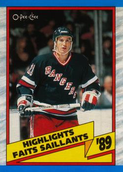 #326 Brian Leetch - New York Rangers - 1989-90 O-Pee-Chee Hockey