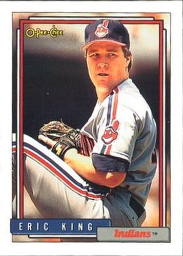 #326 Eric King - Cleveland Indians - 1992 O-Pee-Chee Baseball