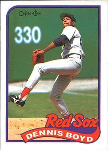 #326 Dennis Boyd - Boston Red Sox - 1989 O-Pee-Chee Baseball