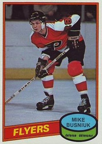 #326 Mike Busniuk - Philadelphia Flyers - 1980-81 O-Pee-Chee Hockey