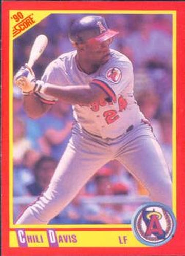 #326 Chili Davis - California Angels - 1990 Score Baseball