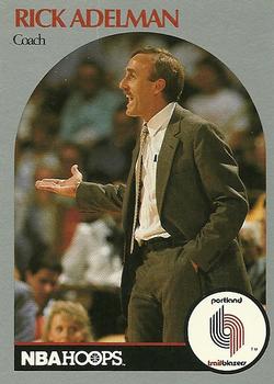 #326 Rick Adelman - Portland Trail Blazers - 1990-91 Hoops Basketball