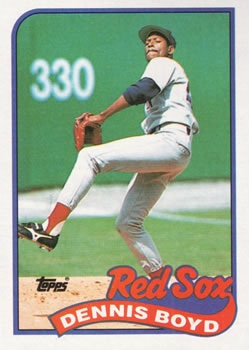 #326 Dennis Boyd - Boston Red Sox - 1989 Topps Baseball