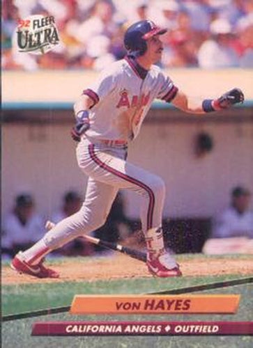 #326 Von Hayes - California Angels - 1992 Ultra Baseball