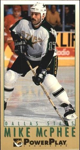 #326 Mike McPhee - Dallas Stars - 1993-94 Fleer PowerPlay Hockey