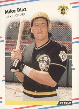 #326 Mike Diaz - Pittsburgh Pirates - 1988 Fleer Baseball