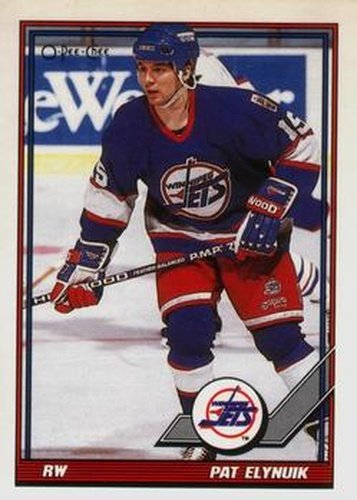 #326 Pat Elynuik - Winnipeg Jets - 1991-92 O-Pee-Chee Hockey