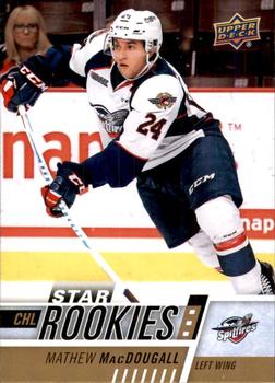 #326 Mathew MacDougall - Windsor Spitfires - 2017-18 Upper Deck CHL Hockey