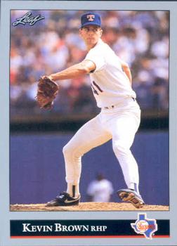 #326 Kevin Brown - Texas Rangers - 1992 Leaf Baseball