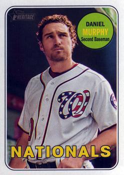 #326 Daniel Murphy - Washington Nationals - 2018 Topps Heritage Baseball