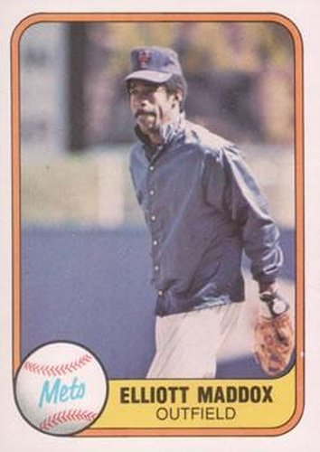 #326 Elliott Maddox - New York Mets - 1981 Fleer Baseball