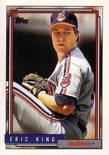 #326 Eric King - Cleveland Indians - 1992 Topps Baseball