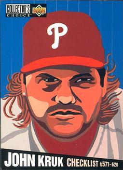#326 John Kruk - Philadelphia Phillies - 1994 Collector's Choice Baseball