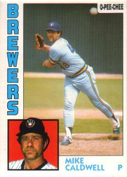#326 Mike Caldwell - Milwaukee Brewers - 1984 O-Pee-Chee Baseball