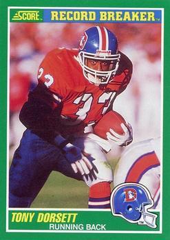 #326 Tony Dorsett - Denver Broncos - 1989 Score Football