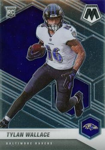 #326 Tylan Wallace - Baltimore Ravens - 2021 Panini Mosaic Football
