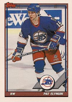 #326 Pat Elynuik - Winnipeg Jets - 1991-92 Topps Hockey