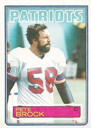 #326 Pete Brock - New England Patriots - 1983 Topps Football