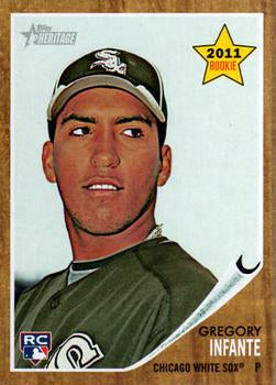 #326 Gregory Infante - Chicago White Sox - 2011 Topps Heritage Baseball