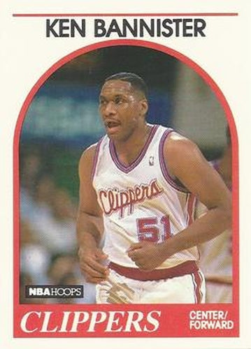 #326 Ken Bannister - Los Angeles Clippers - 1989-90 Hoops Basketball