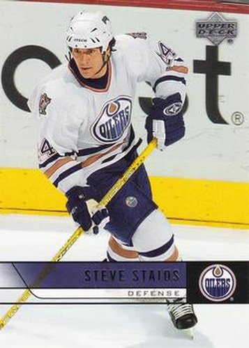 #326 Steve Staios - Edmonton Oilers - 2006-07 Upper Deck Hockey