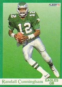 #326 Randall Cunningham - Philadelphia Eagles - 1991 Fleer Football