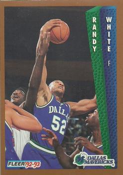 #326 Randy White - Dallas Mavericks - 1992-93 Fleer Basketball