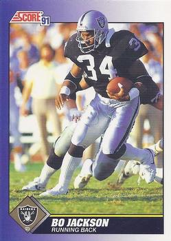 #100 Bo Jackson - Los Angeles Raiders - 1991 Score Football