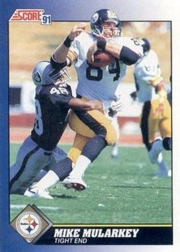 #102 Mike Mularkey - Pittsburgh Steelers - 1991 Score Football